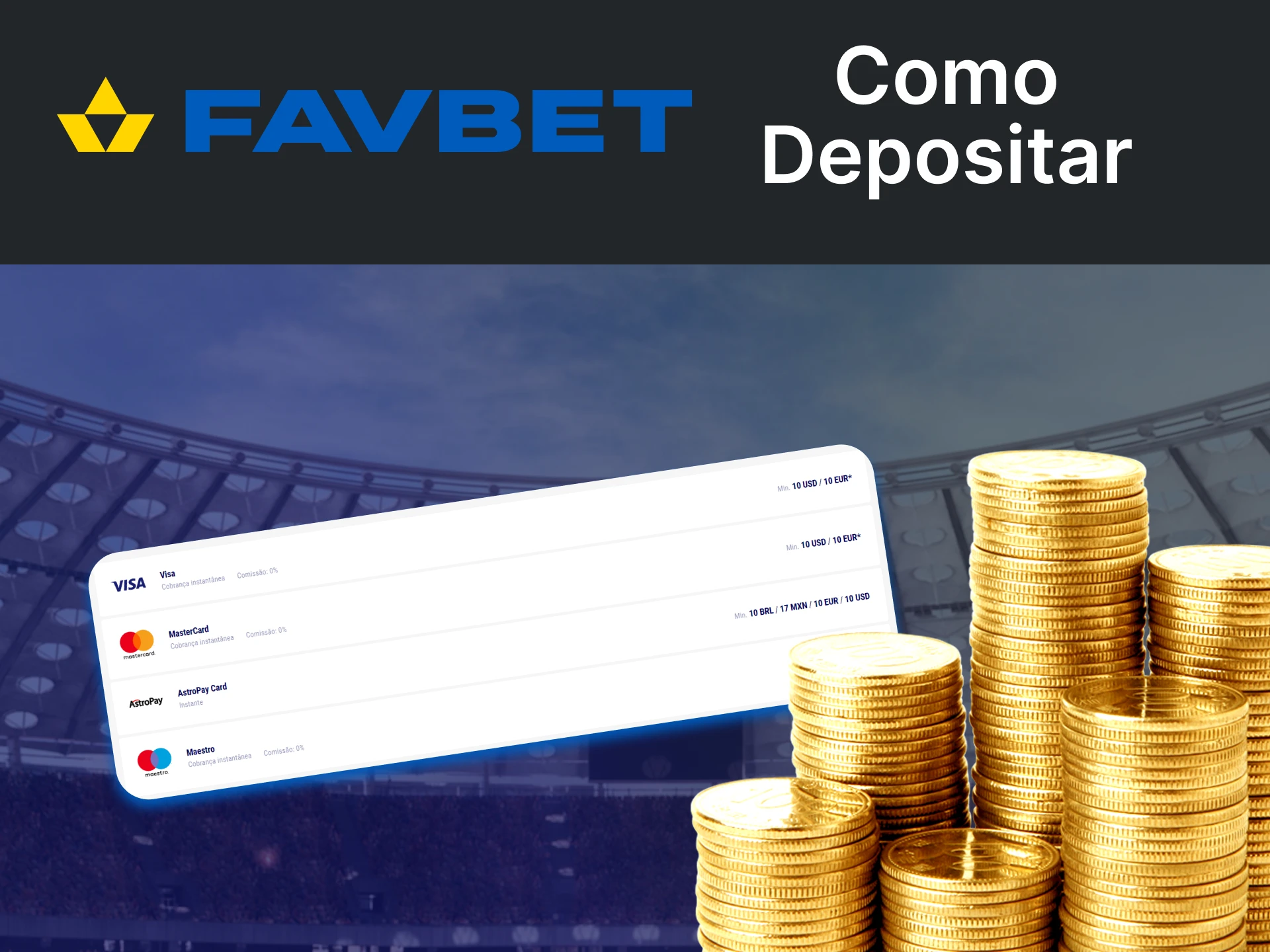 Recarregue seus fundos de apostas esportivas no Favbet.