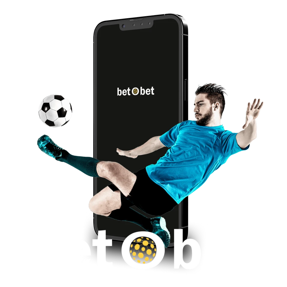 Para apostar, escolha o aplicativo Betobet.
