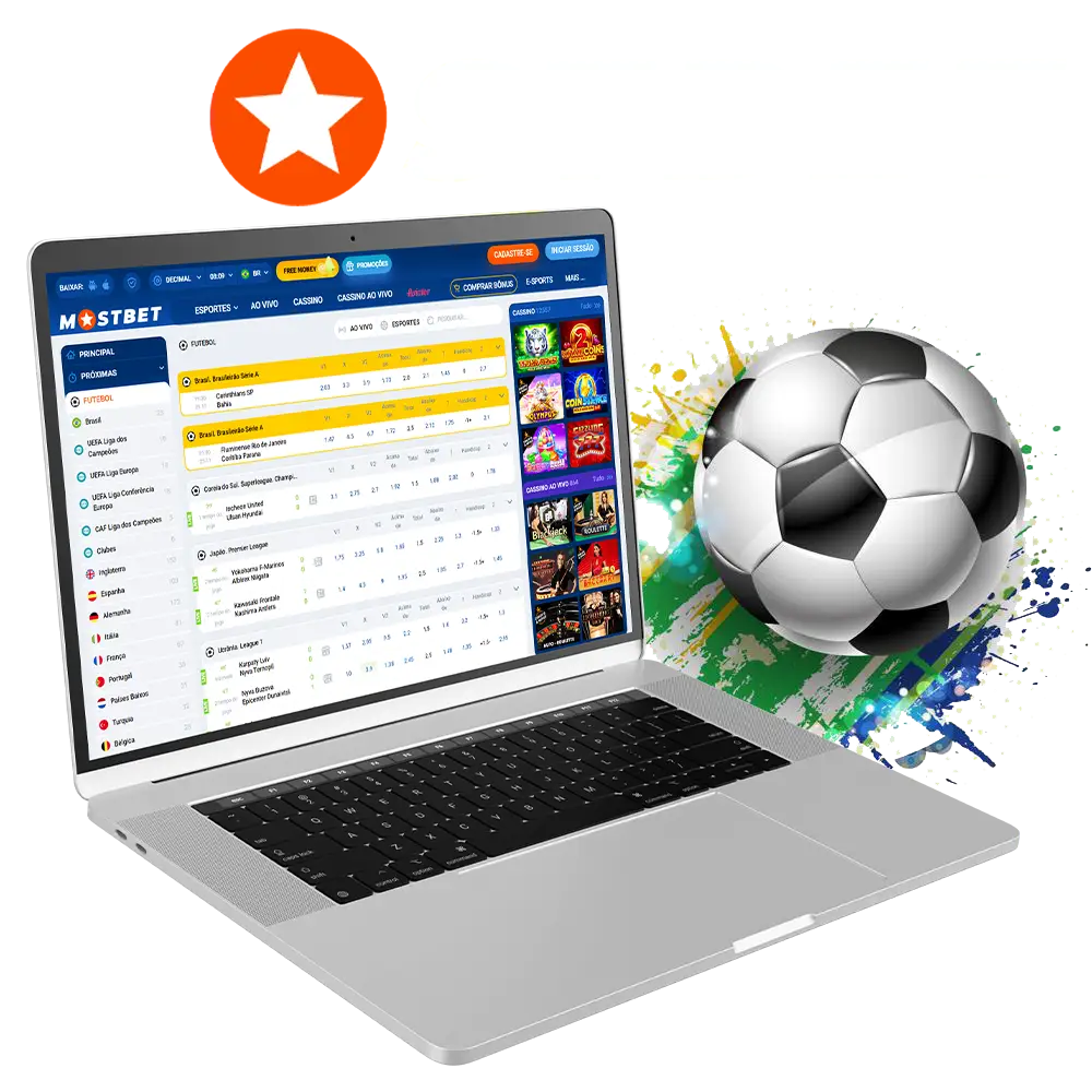 Aposte em futebol na Mostbet Brasil e dobre seu primeiro depósito até R$1,700.