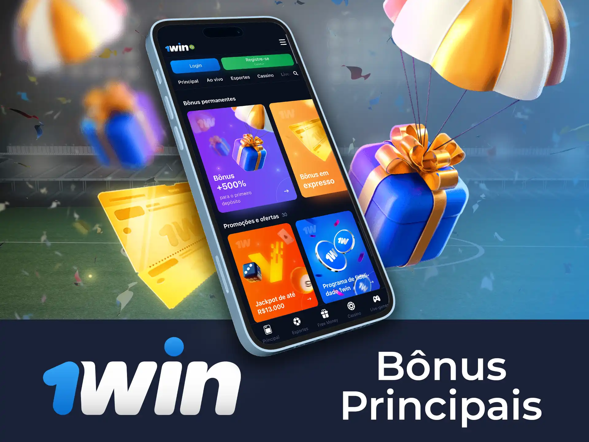 O 1Win oferece bônus e promoções lucrativas para todos os seus usuários no aplicativo e no site.
