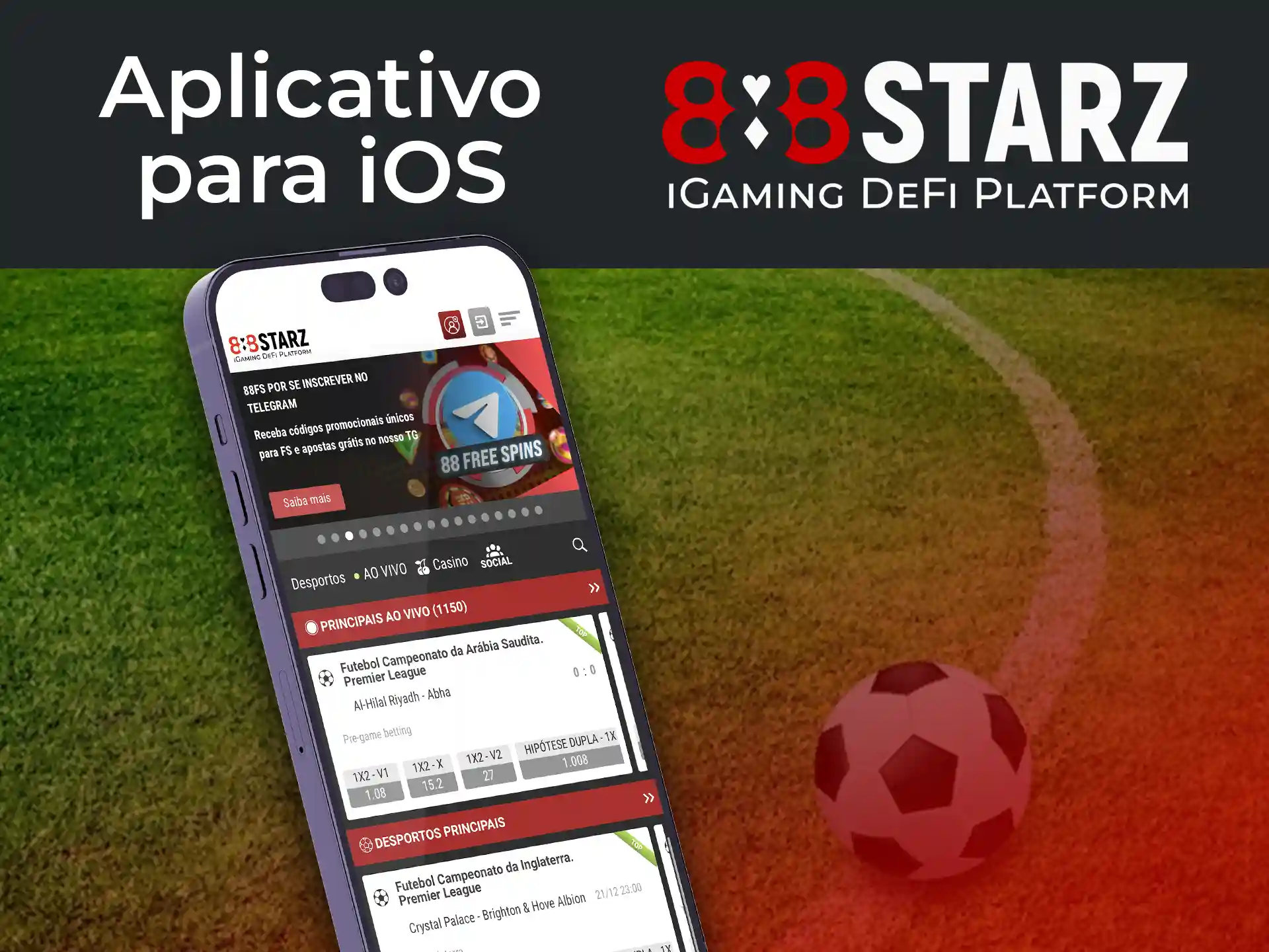 Leva apenas alguns minutos para baixar o aplicativo móvel do 888Starz para iOS.