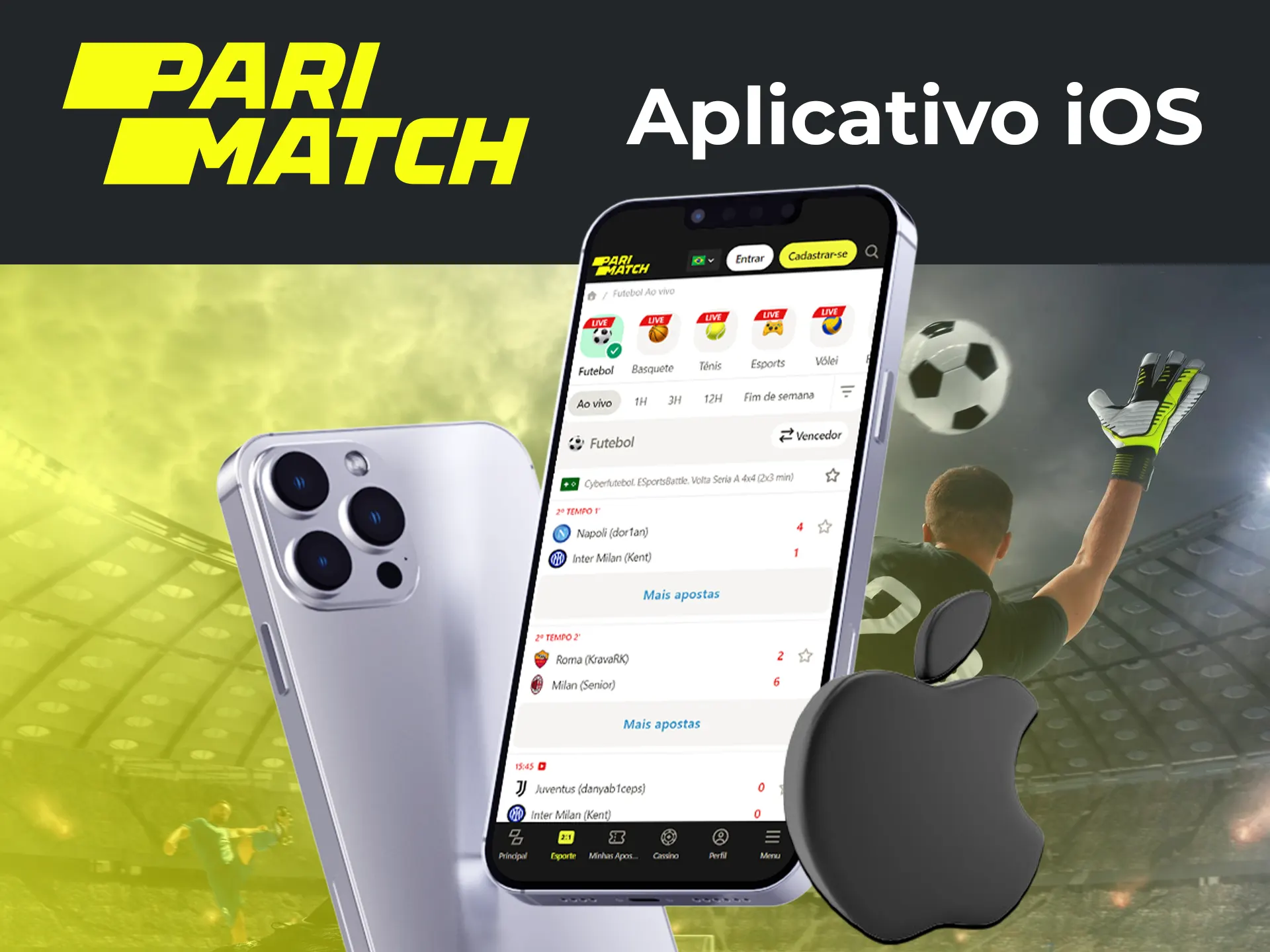 Use as instruções para instalar o aplicativo Parimatch para iOS.