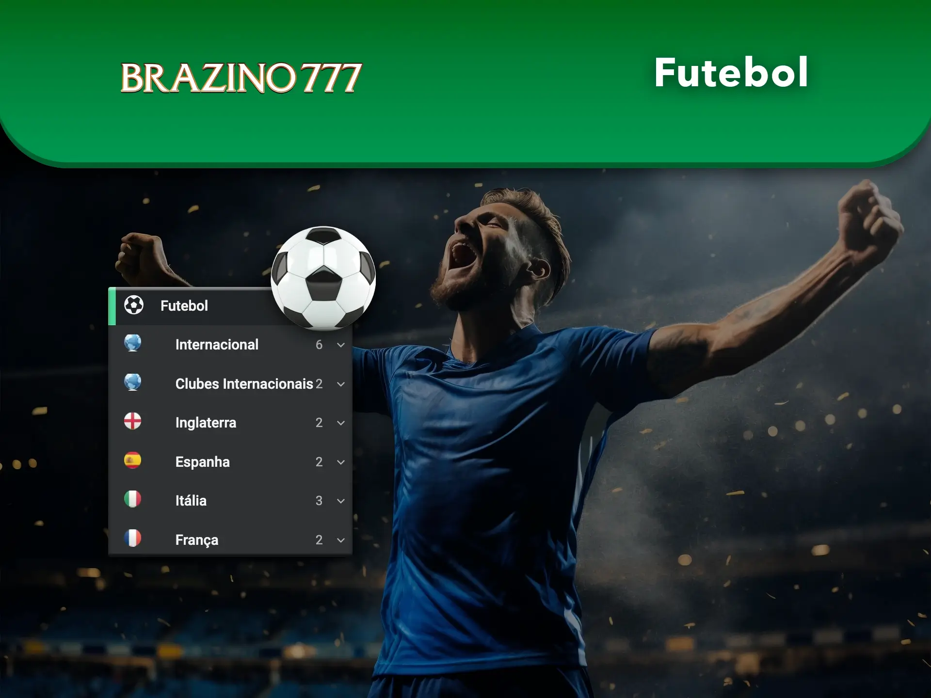 Os torneios de futebol mais populares estão disponíveis no Casino Brazino777.