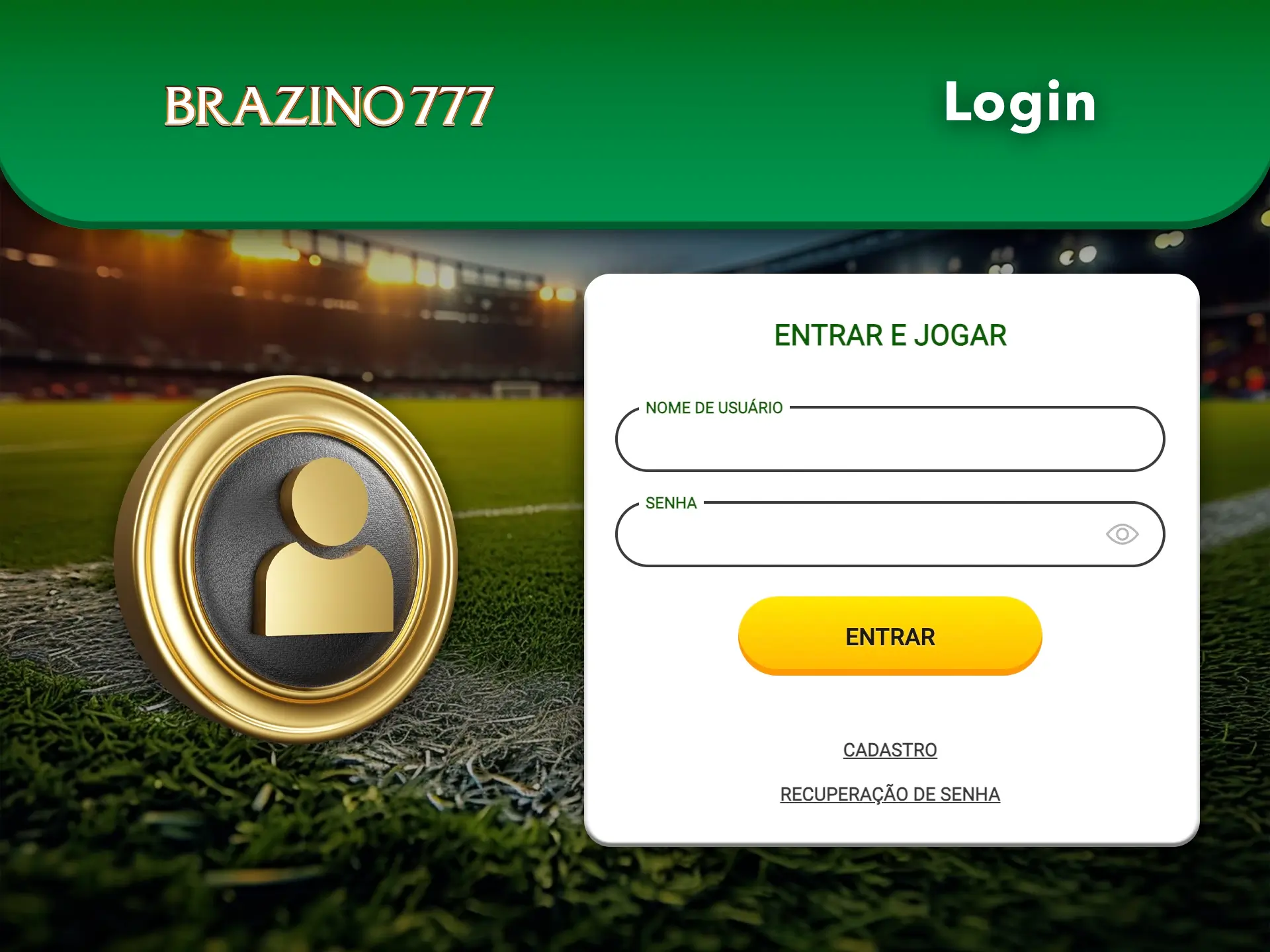 Inicie sessão na sua conta no Brazino777 para começar a apostar e a jogar jogos de casino.