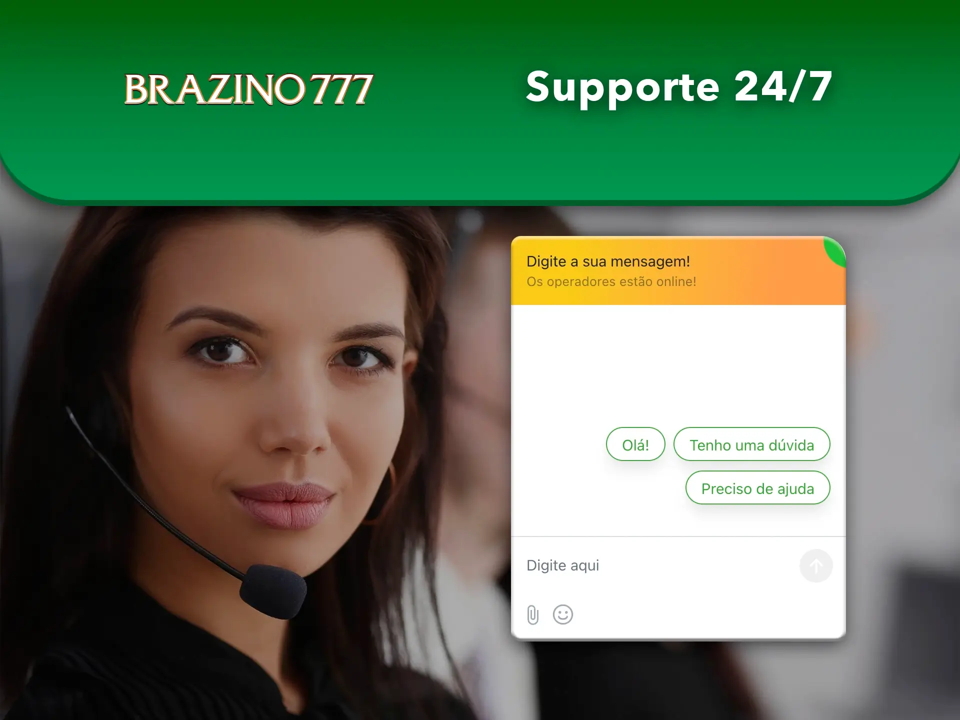 O apoio do casino Brazino777 ajudá-lo-á sempre numa situação difícil ou se tiver alguma dúvida.